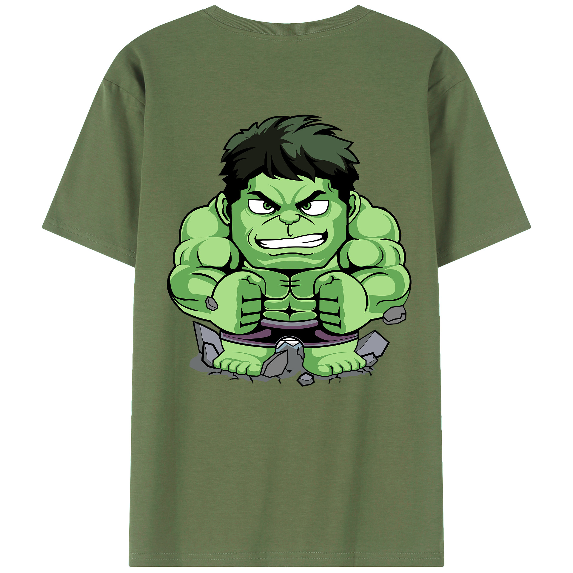 （画像用） アベンジャーズ The Avengers 綿100％ メンズ半袖Tシャツ（バックプリント） 通気性